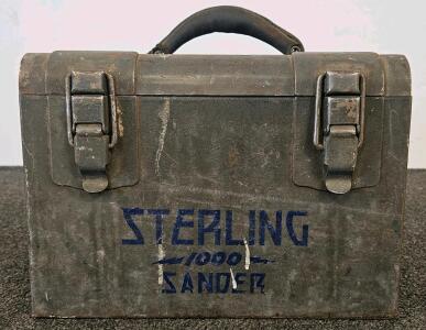 Vintage Sterling 1000 Oscillating Sander, 115V 2.5A, 5000 OPM, Chicago, Metal Case, Accessories Included (tested, works)