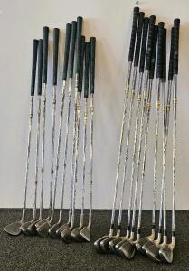 FM Precision UCV-2000T 10 Iron Set, Steel, Ultra Lightweight 3-LW, Men's & Square Two LPGA Step Lite 10 Iron Set, Ladies