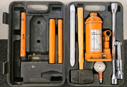 Alltrade 665-J6 6 Ton Hydraulic Bottle Jack Kit with Accessories and Case