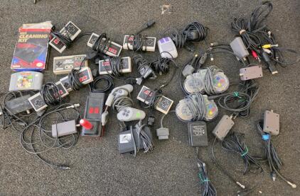 Lot of Original NES Controllers, Beeshu Control Control Joystick, SNES ProgramPad Turbo Pair