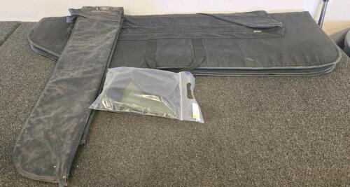 52in Black Soft Rifle/Shotgun Cases with Handles, ID Window & Accessory Bag Included