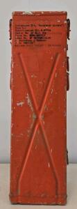 A-13 Aircraft Emergency Sustenance Kit Container, J.F. Buckhardt Co., P/N 46G3207 CCN-2, 48 lbs