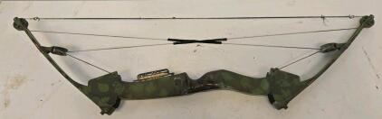 Dual Cam Compound Bow with 5-Pin Fiber Optic Sight, Camouflage Finish (I)