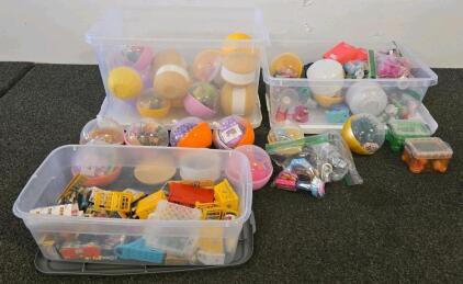 Large Mixed Lot Mini Brands, Shopkins, Gashapon & Miniature Toy Capsules w/ Accessories &ndash; 60+ pcs