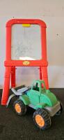Step2 Activity Table, Crayola Easel, Ride-On Tractor & Large Children's Toy Lot - 3