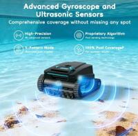 Henden H2 Robotic Pool Cleaner with Clever Navigation and Wall Climbing Capability - 3