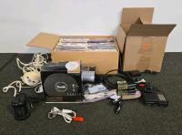 Assorted Electronics Lot: ResMed AutoSet, Robot Sweeper, VHS Collection, Accessories