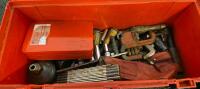 Lithonia Lighting 4ft Shoplight Model 1233 T12, Red Toolbox with 30+ Assorted Hand Tools - 2