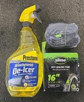 (2) Bike Tires, De Icer Fluid, Drywall Joint Tape, Hardware, and More - 2