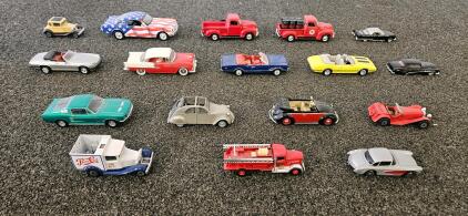 Vintage Diecast Model Car Collection &ndash; Ford, Chevy, Oldsmobile, VW, Texaco, Pepsi, 1:64 Scale