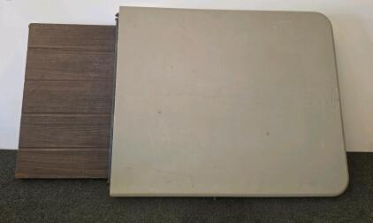 Folding Card Table with Dual Finish and Portable Design