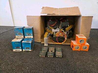 Mixed Surplus Industrial Electrical & Mechanical Components Lot (Shelf H)