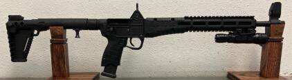 KelTec SUB-2000 Folding 9mm Carbine, Tactical Light, Glock Mag Compatible, SN: FBD66