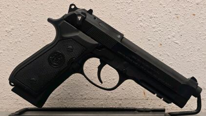 Beretta 92A1 9MM Semi-Auto Pistol, Matte Black, 2 Extra Magazines, Case, Serial A071671Z, Italy