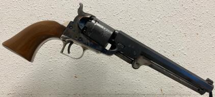 Lyman Model 1851 Navy .36 Cal Black Powder Revolver, 7.5" Barrel, Box, SN 20985