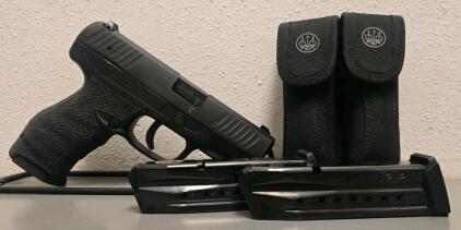 Walther Creed 9mm Pistol, 4" Barrel, 2 Extra Magazines, FCM3286, Stippled Grip, Germany