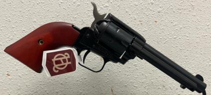 Heritage Rough Rider Revolver .22 LR, 6.5" Barrel, 6 Shot, Blued, Wood Grips, Box & Manual