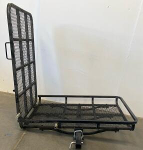 Folding Steel Hitch Cargo Carrier with Platform, 500lb Capacity, 2" Receiver, Ramp