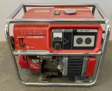 Honda EM2200X Portable Generator, 2.0 kVA Rated Output, 120V, Honda GX140 Engine