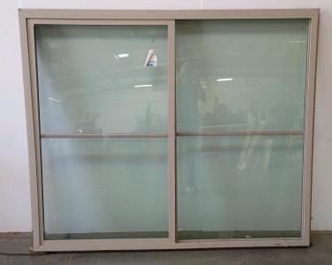 BFS/Meridian Argon Double Pane Aluminum Sliding Window VGLS1 Beige Grid 2023 (connex)