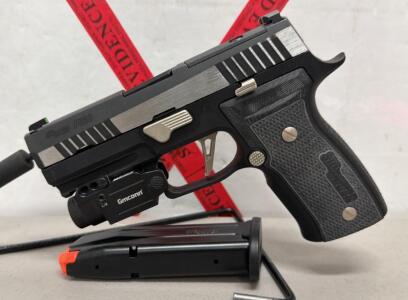 SIG Sauer P320 AXG Equinox 9mm, 3.9" Barrel, 17+1 Capacity, Stainless Steel Frame