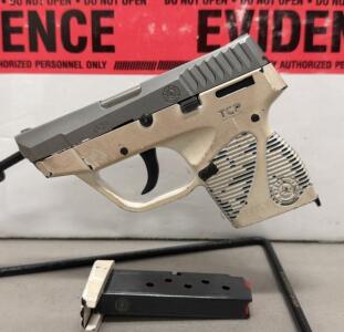 Taurus PT 738 TCP .380 ACP Pistol, White Two-Tone, 6+1 Rd, 2.84" Barrel, 1 Mag, SN: 23852D1