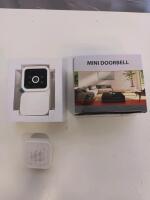 Mini Wireless Video Doorbell Kit with 1080p HD Camera, Two-Way Audio, and Plug-In Chime - 2