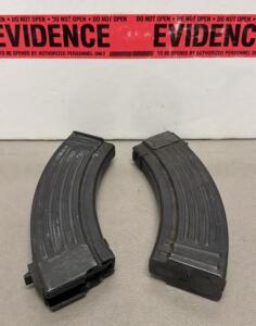 AK-47 AKM 7.62x39mm 30-Round Steel Magazines &ndash; Ribbed Construction, Set of 2