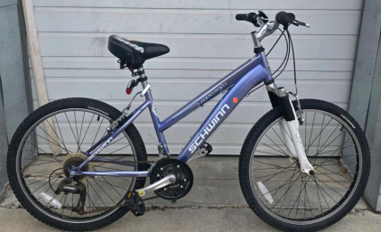Schwinn Ranger 24&rdquo; Mountain Bike, 21-Speed, Front Suspension, Step-Through Frame, Purple
