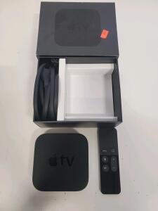 Apple TV 4th Gen 32GB Model A1625, HDMI, Siri Remote, Power Cable, Wi-Fi, Ethernet
