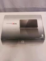 Nintendo 3DS Cosmo Black Complete in Box with Charger, Cradle, Stylus, Manuals, 2GB SD Card - 3