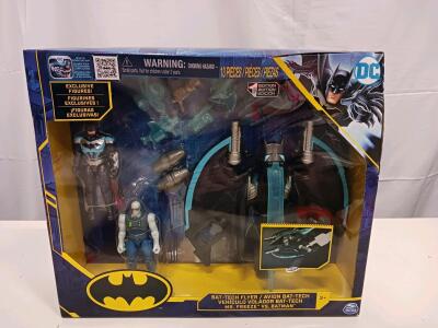 DC Batman Bat-Tech Flyer Vehicle Set w/ Batman & Mr. Freeze Figures, 13 Pc, Spin Master, 2021