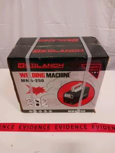 SDLANCH MMA-250 IGBT Inverter Welder, 20-250A Output, Digital Display, Portable Red