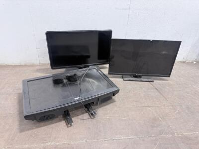 Philips 32" LCD TV 32PFL6704D/F7, Element 32" ELEF T326, Sanyo Flat Panel TV &ndash; Lot of 3