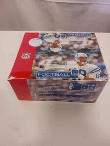 2002 Upper Deck NFL Football Cards Box, 24 Packs, Game-Used Jersey Card