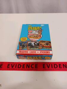 1991 Topps Desert Storm Trading Cards & Stickers Box &ndash; 36 Packs, 288 Cards + 36 Stickers
