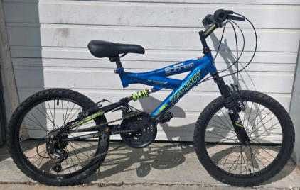 Dynacraft Cliff Runner 24" 21-Speed Youth Mountain Bike with Full Suspension
