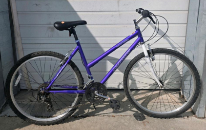 Dynacraft Northern Ridge 15-Speed Mountain Bike, 15" Frame, 26" Wheels, Purple/White