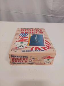1991 Pacific Operation Desert Shield Trading Cards Box, 36 Packs, 12 Cards per Pack, Military Theme
