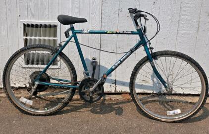 Huffy Rock Trail Mountain Bike, Steel Frame, 26&rdquo; Wheels, Rigid, Blue, Cantilever Brakes