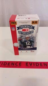 2005 Donruss Throwback Threads NFL Trading Card Box, Retail, 6 Packs, Rookie Jersey Inserts, Opened