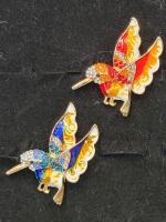(2) Beautiful Hummingbird Pins
