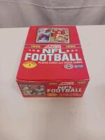 1990 Score NFL Football Series 1 Box, 660 Cards, Opened, Original Packaging, Trivia Inserts - 2