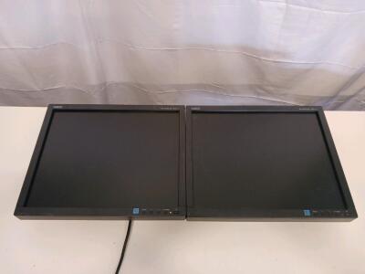 (2) NEC AccuSync AS172 17" LCD Monitors, 1280x1024 Resolution, DVI-D & VGA Inputs