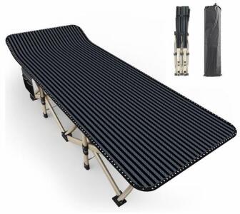 Atorpok Oversized Camping Cot &ndash; Heavy-Duty Folding Bed, 500 lbs Capacity, 78.74" x 31.5" x 18.9" (Shelf E)