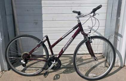 Specialized Crossroads Hybrid Bike, 21-Speed, 700c Wheels, Burgundy