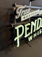 Pendleton Whisky Neon Sign 26"x18" Bar Light, Let&rsquo;er Buck Rodeo Rider, Western Decor (E) - 2