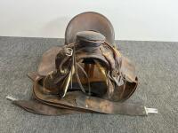 Western Roping Saddle, 15&ndash;16" Seat, Basketweave Tooled Leather, Leather-Covered Stirrups (D) - 4