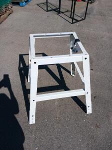 Heavy Duty Metal Equipment Stand, Adjustable Height, 20"x20"x30", White, Steel Frame