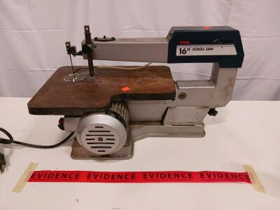 Ryobi SC165VS 16" Scroll Saw, 1.2 Amp Motor, Variable Speed 550-1,650 SPM, Table Tilts 0&deg;-45&deg;